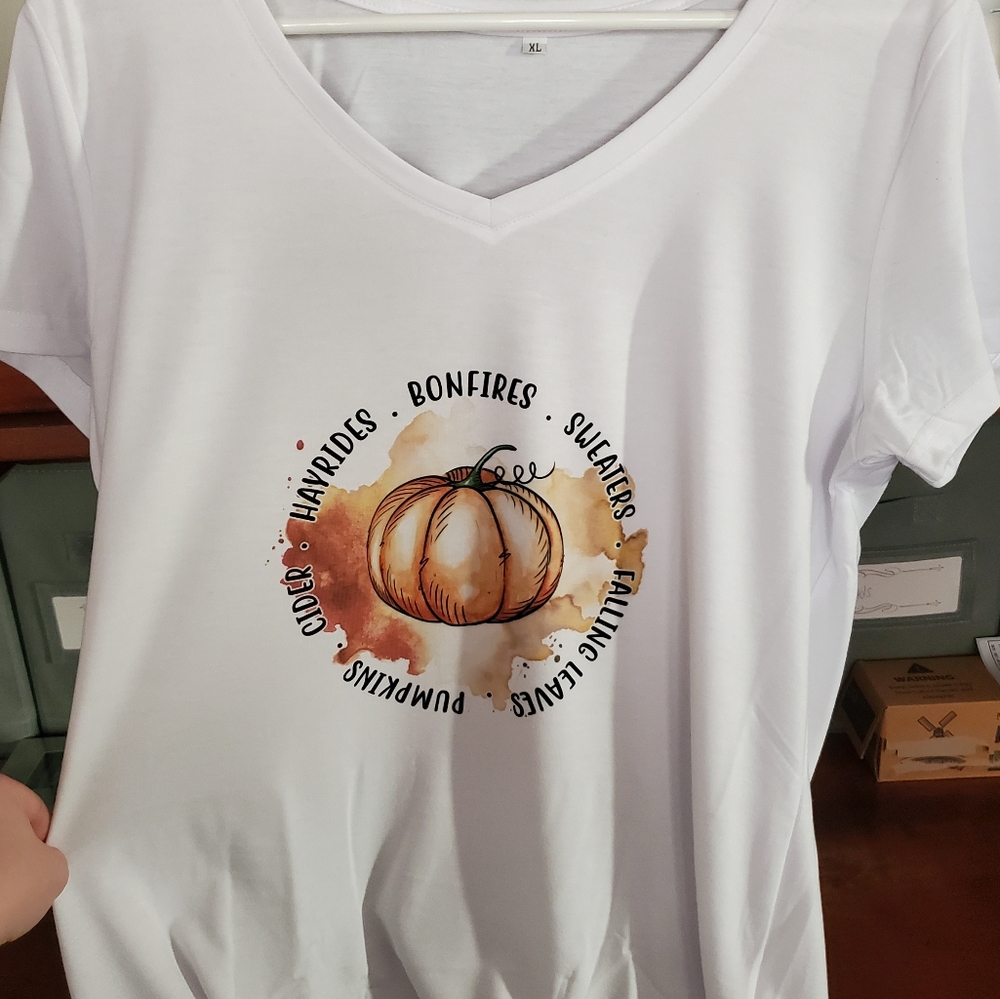 Hand Sublimated Tee- Fall Love